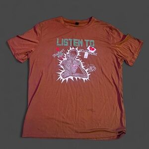 XL Brown Graphic men’s Tee with Bold unique Design